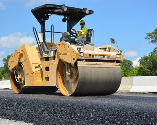 Paving highway