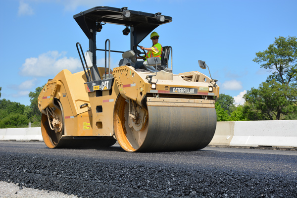 Paving highway