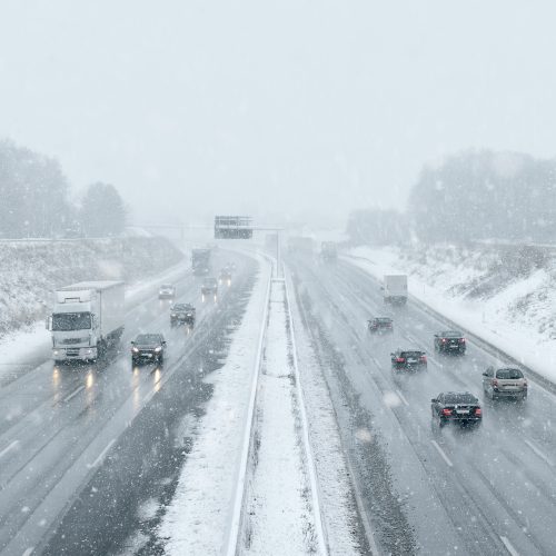 Holiday traffic on highway
