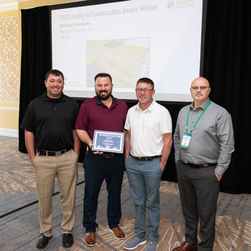 NAPA Quality in Construction Award presentation