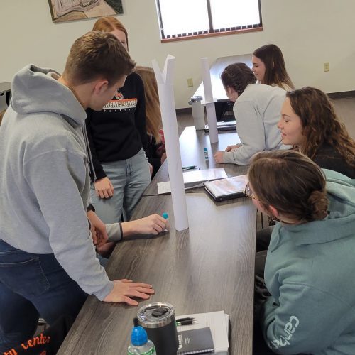 Liberty Center High School Leadership Class students visiting The Gerken Companies