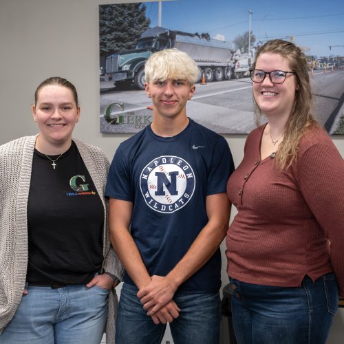 Interns Lily Roehrig, Devin Dietrich, and Chloe Bowen