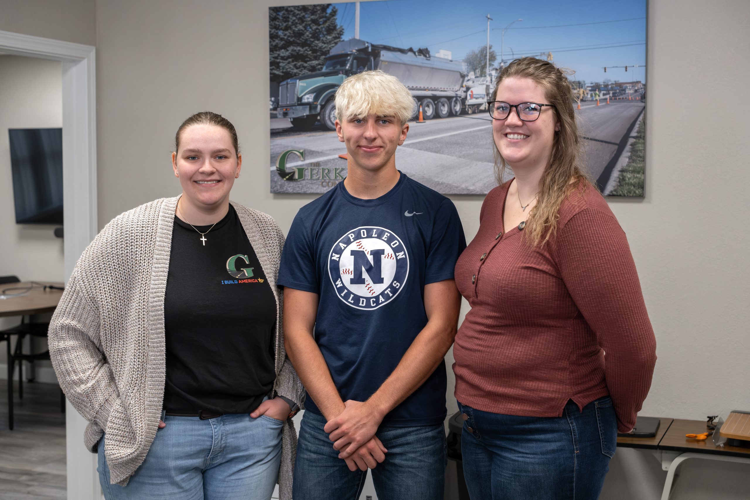 Interns Lily Roehrig, Devin Dietrich, and Chloe Bowen